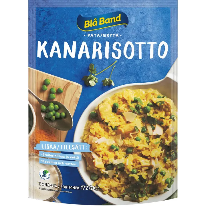 Blå Band, väikese laktoosisisaldusega risoto koostisained, 172 g