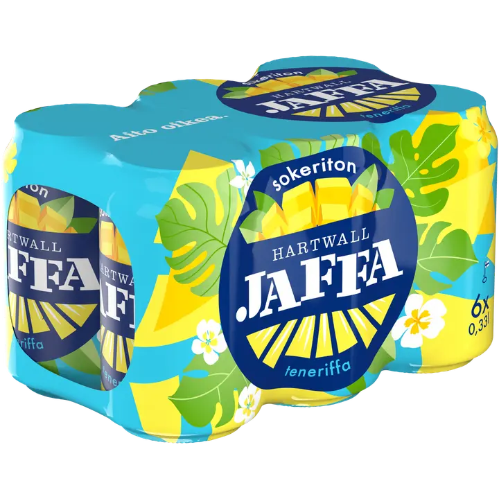 6 x Hartwall Jaffa Teneriffa Sokeriton virvoitusjuoma 0,33 l