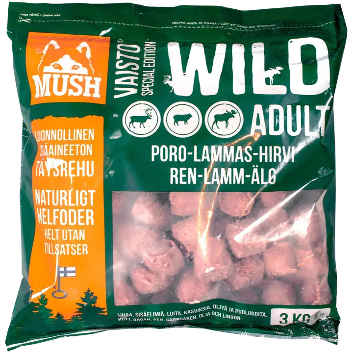 Mush Vaisto Wild (poro-lammas-hirvi) 3 kg