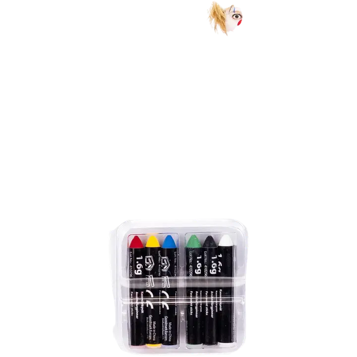 Kasvovärikynä 6 kpl/pkt