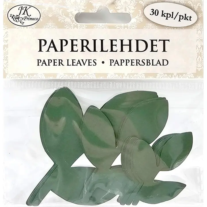 J.K. Primeco paperilehdet vihreä lajitelma 30 kpl