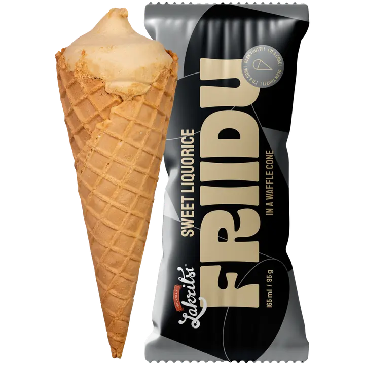 Friidu jäätelötuutti Sweet Liquorice 165ml/95g