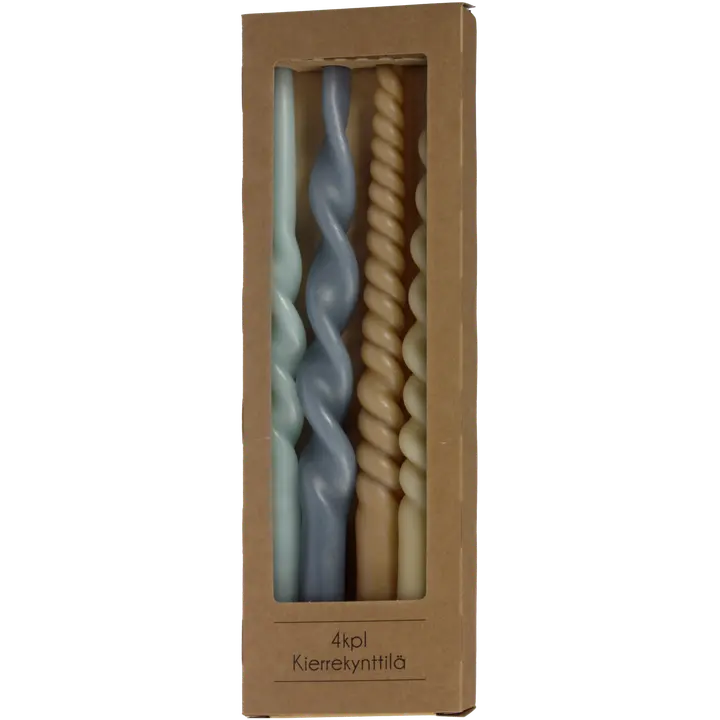 Kierrekynttilä 4 kpl , 28 cm multi 2