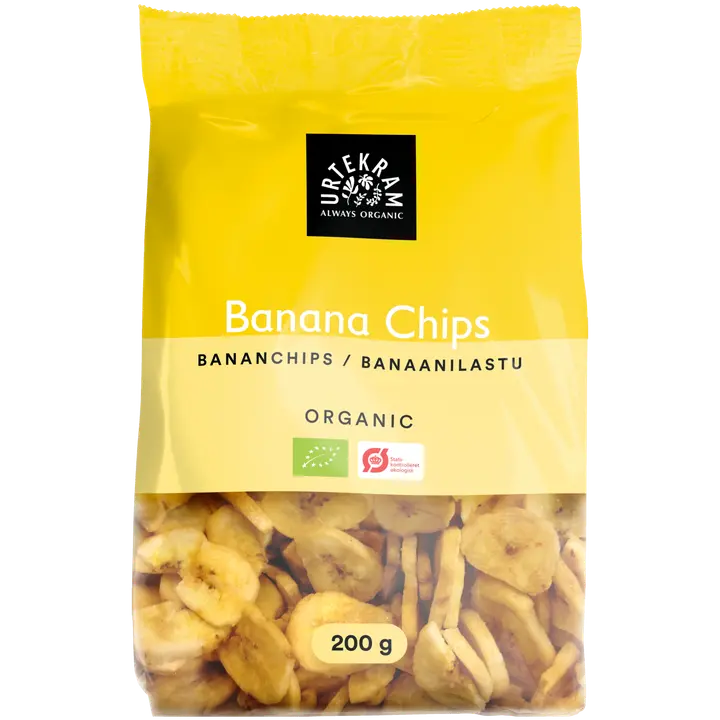 URTEKRAM Luomu Banaanilastu 200g