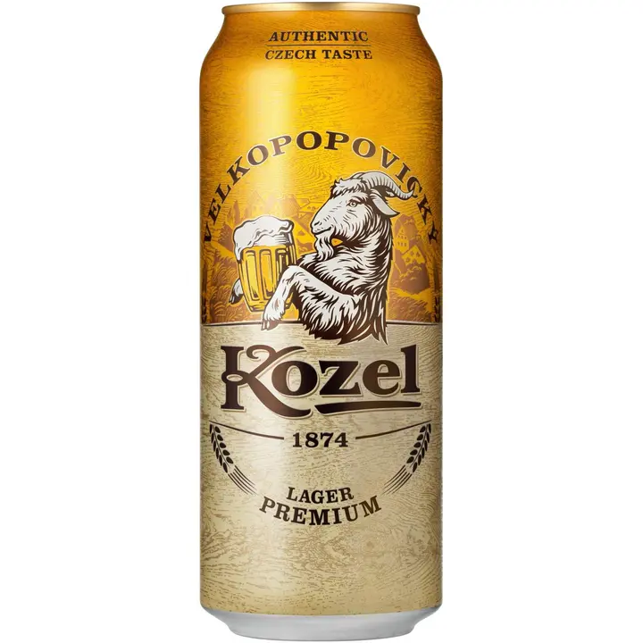 Velkopopovicky Kozel Premium 4,6% 0,5 l tlk olut