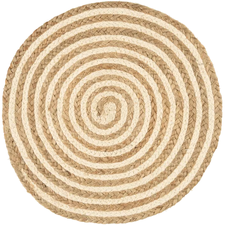 House juuttitabletti Spiraali 38 cm natural/valkoinen