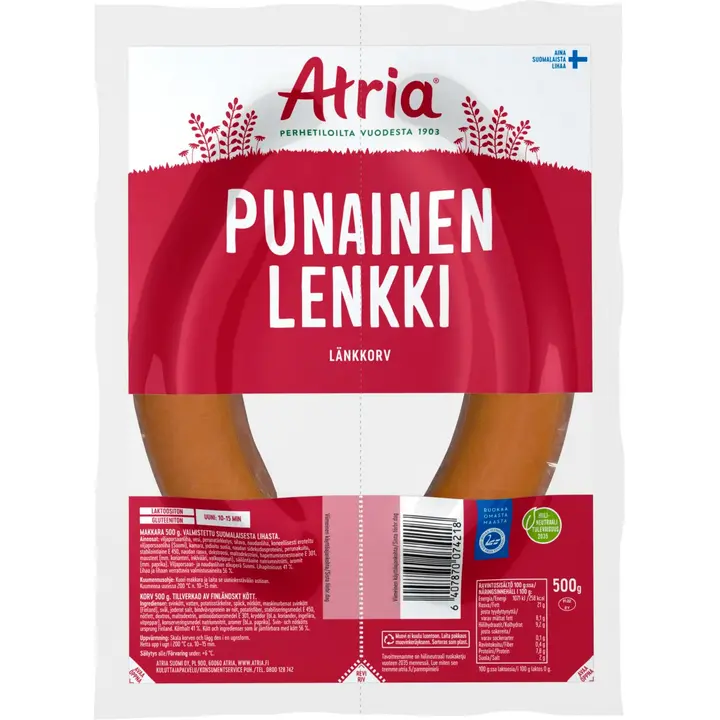 Atria Punainen Lenkki 500g
