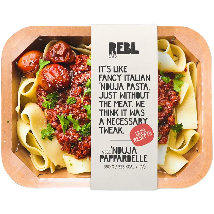 Rebl Eats Nduja Pappardelle 350g