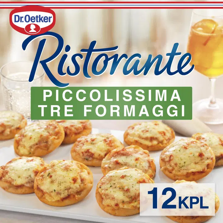 Dr. Oetker Ristorante Piccolissima Tre Formaggi pakasteminipizzat 288g