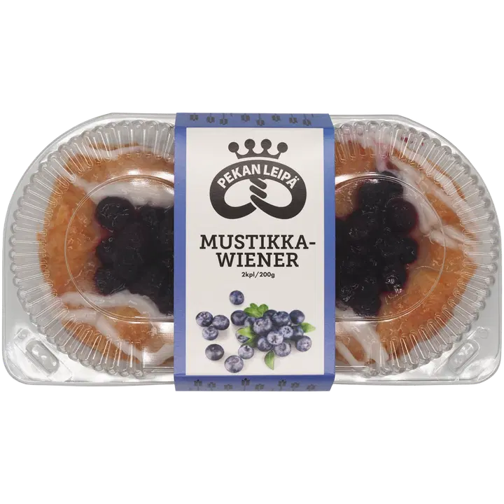 Pekan Leipä Mustikkawiener 2kpl 200g