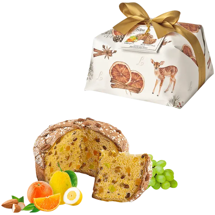 Loison Panettone joulukakku mantelikuorrutteella