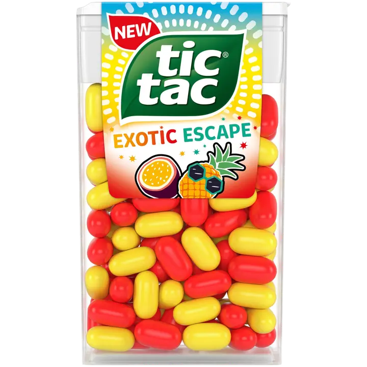 Tic Tac-pastillit ananaksen ja passionhedelmän makuisina 54g