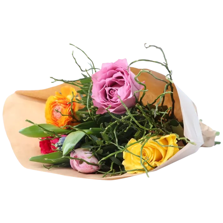 Kimppu Titta, monivärinen sekakimppu, 12 oksaa, 30cm