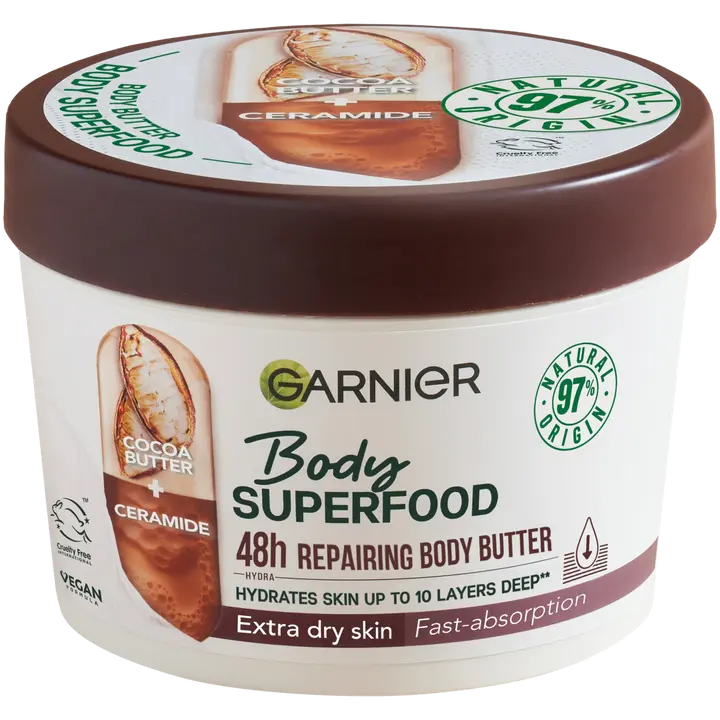 Garnier Superfood kehakreem Cocoa 380ml