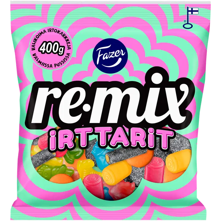 Fazer Remix Irttarit karkkipussi 400g