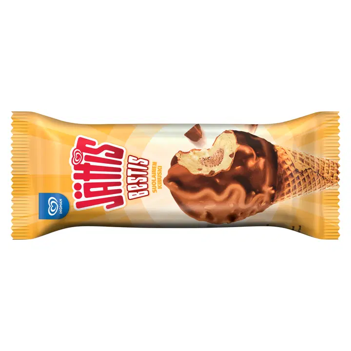 Jättis Jättis Bestis Suolainen Kinuski Jäätelötuutti 146 ML