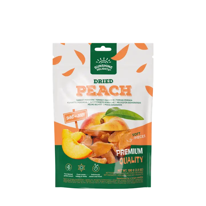Sunshine Delights Kuivattu persikka 100g