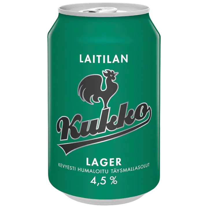 Laitilan Kukko Lager 4,5 til-% 0,33L olut