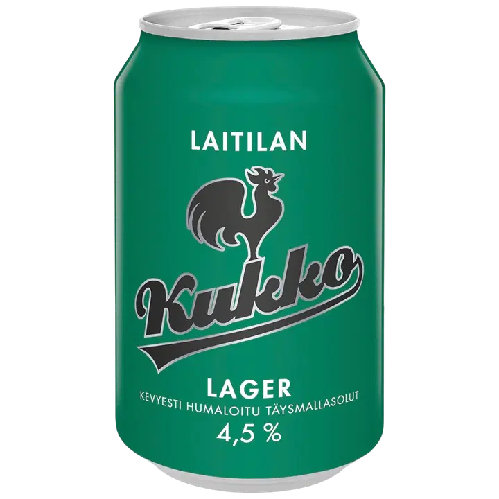 Laitilan Kukko Lager 4,5 til-% 0,33L olut