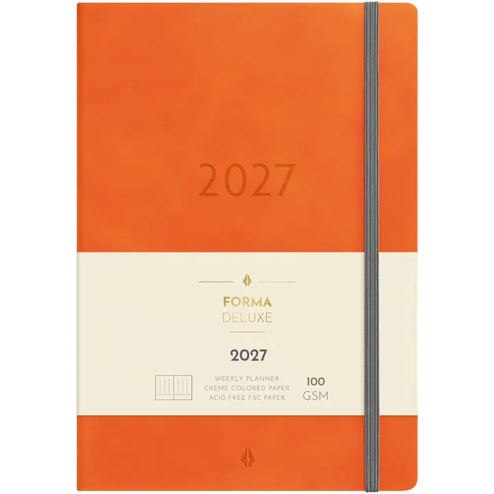 Burde Kalender 2027 Business Forma Deluxe orange