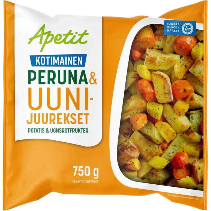 Apetit Kotimainen Peruna & uunijuurekset pakaste 750g