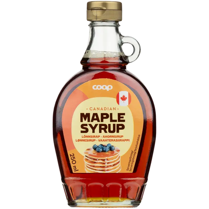 Coop vaahterasiirappi 250 ml