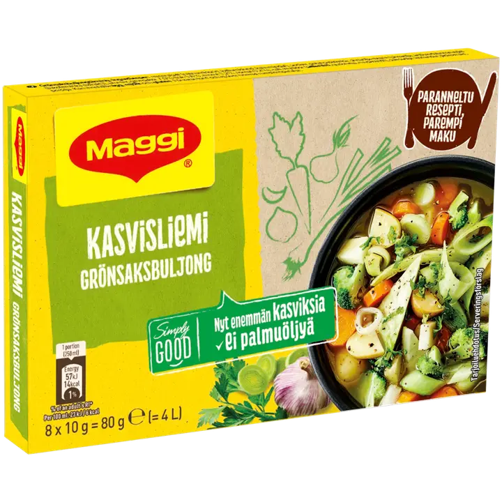 Maggi 80g Kasvisliemi 8 palaa