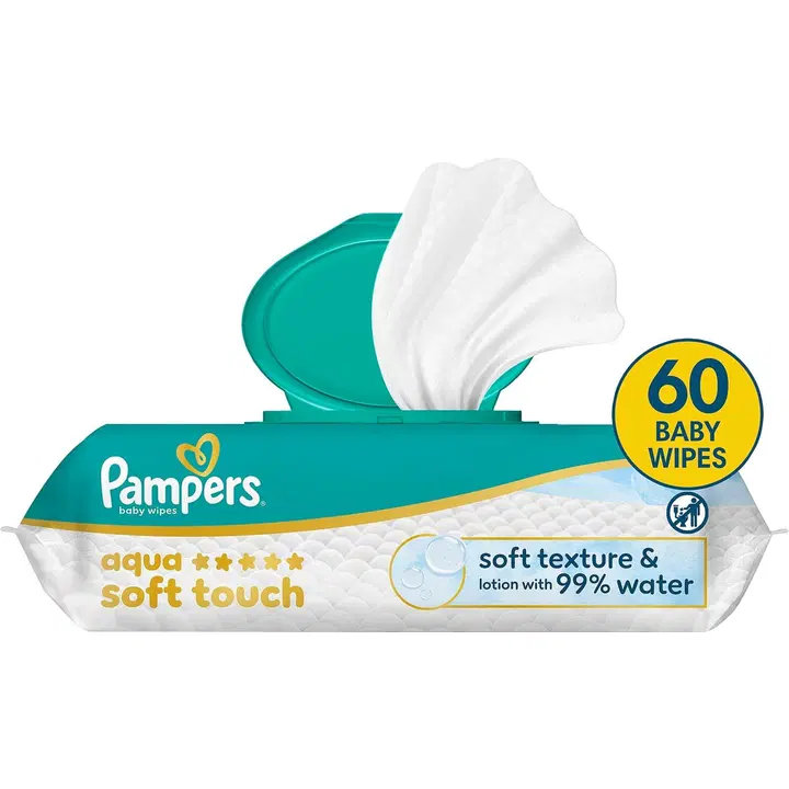 Pampers Harmonie Aqua 60kpl puhdistuspyyhe