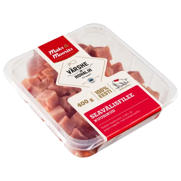 Maks ja Moorits Seavälisfilee Kuubikud 400 G