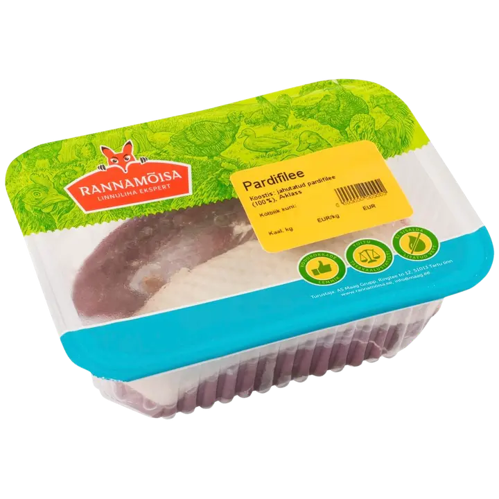 Rannamoisa Pardi Rinnafilee Jahutatud, Nahaga, Kg