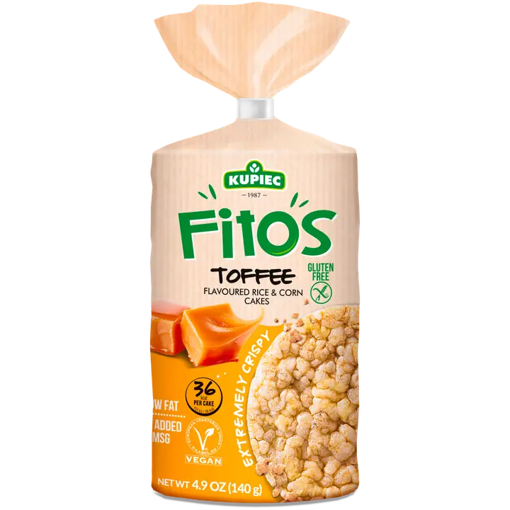 Kupiec Fitos riisi-ja maisivahvlid iirisega 140g