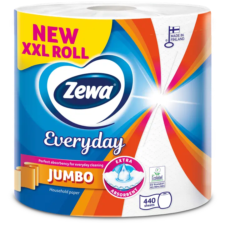 Majapidamispaber Zewa Everyday Jumbo 2-kihiline 1 rull
