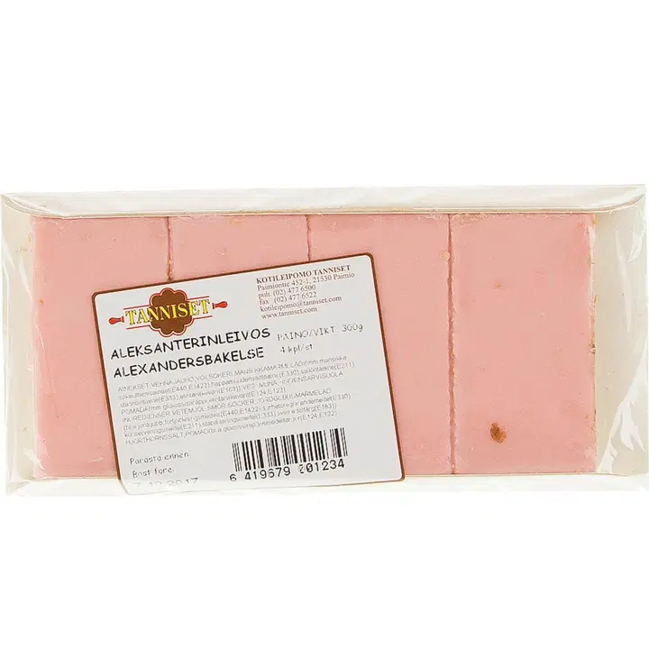 Kotileipomo Tanniset Aleksanterin leivos 4 kpl 250 g
