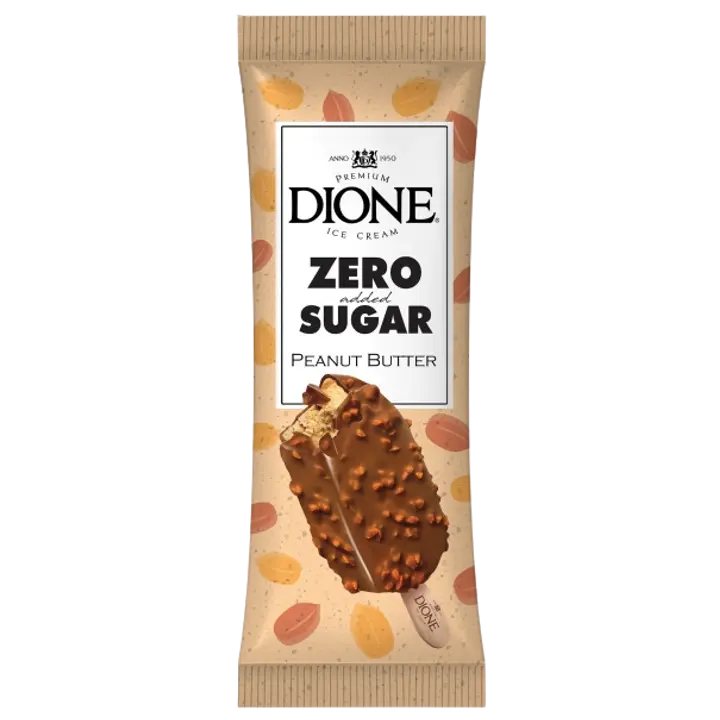 Dione Zero Jäätis Maapähklivõiga Ilma Lisatud Suhkruta 90 ml