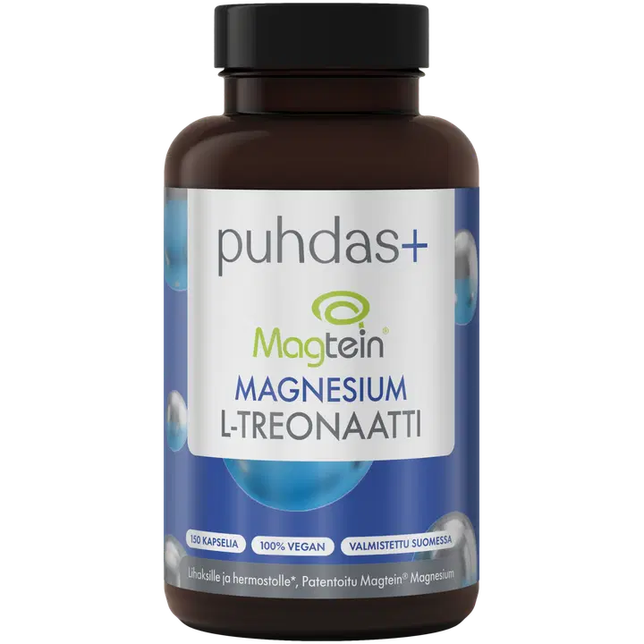 Puhdas+ Magtein Magnesiumtreonaatti 150 kaps