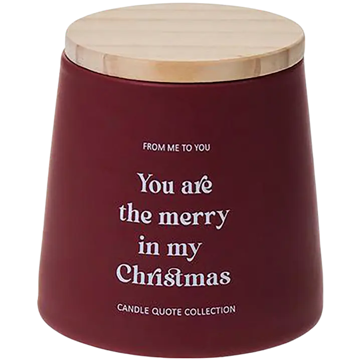 AmandaB tuoksukynttilä Christmas Quote