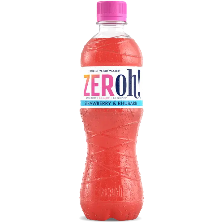 ZERoh! Strawberry & Rhubarb Juomatiiviste 500 ml