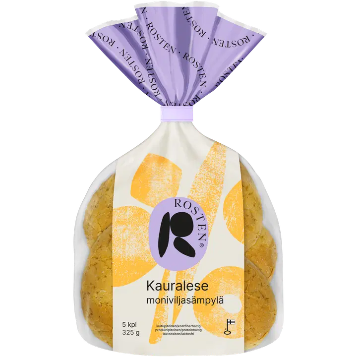 Rosten Kauralesesämpylä 5kpl 325g moniviljasämpylä