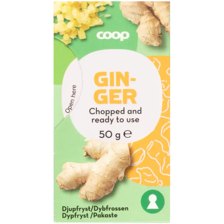 Coop hienonnettu inkivääri 50 g pakaste
