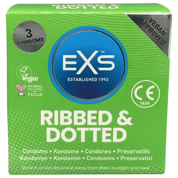 EXS Ribbed&Dotted kondoomid 3tk