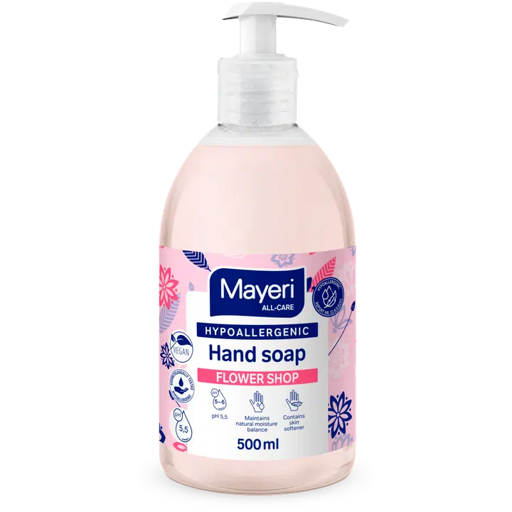 Mayeri All-Care hypoallergeeninen nestesaippua Flower Shop 500 ml
