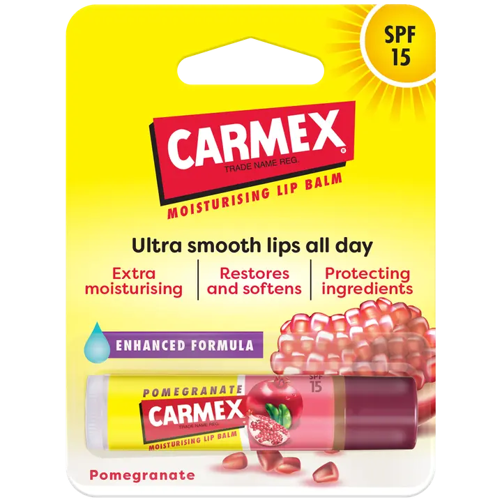 Carmex Pomegranate Huulivoide puikko SPF 15 4,25g