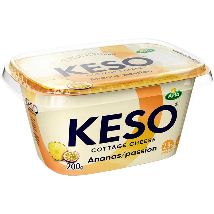 Arla Keso raejuusto ananas passion 200 g