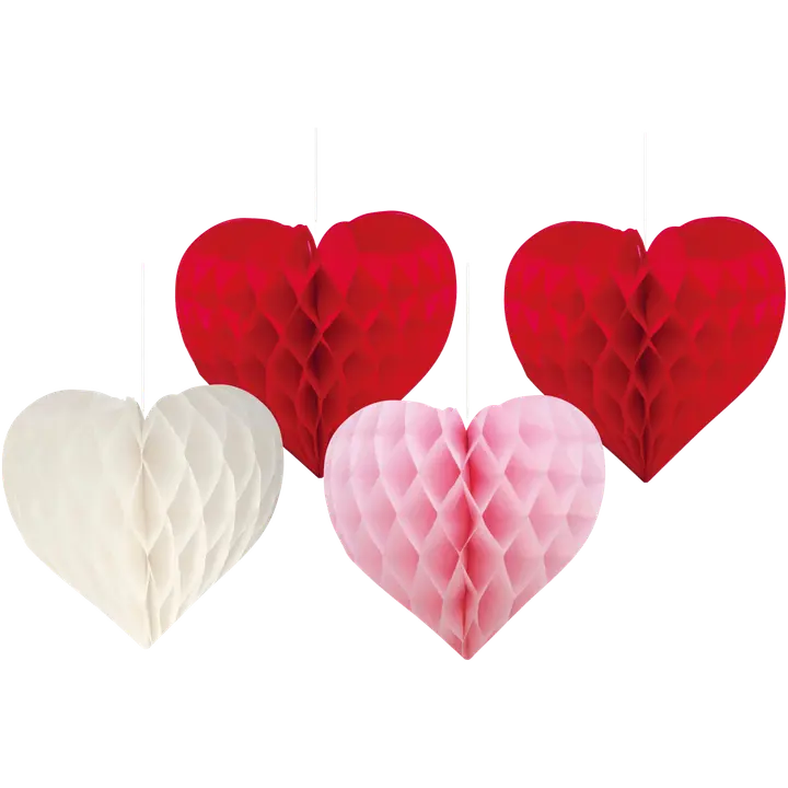 Paperikenno sydämet 4 kpl/pkt