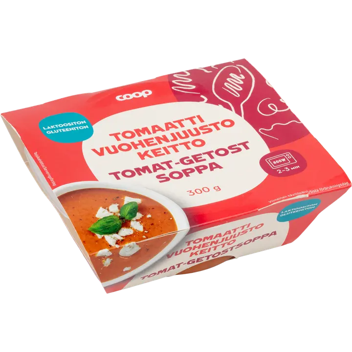Coop tomaatti-vuohenjuustokeitto 300 g