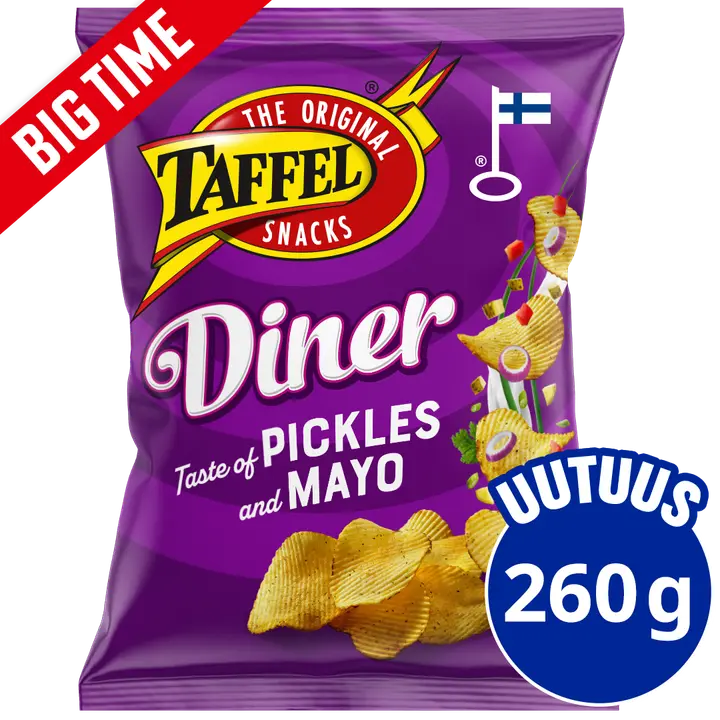 Taffel Diner pickles & mayo maustettu sipsi 260g