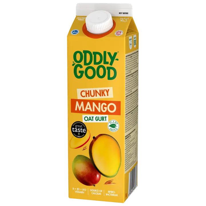 Oddlygood® kaurapohjainen gurtti 1 kg mango