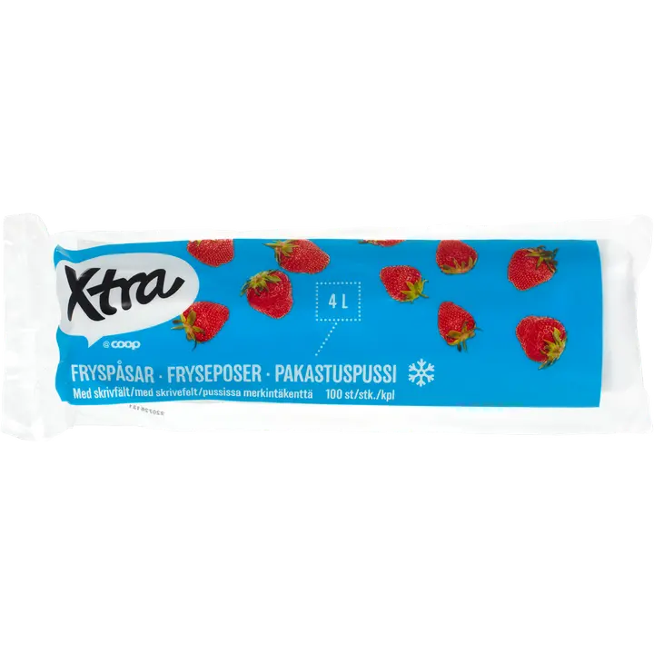 Xtra pakastuspussi 4L 100 kpl