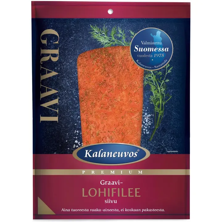 Kalaneuvos Graavilohifilee, siivu 150g vak