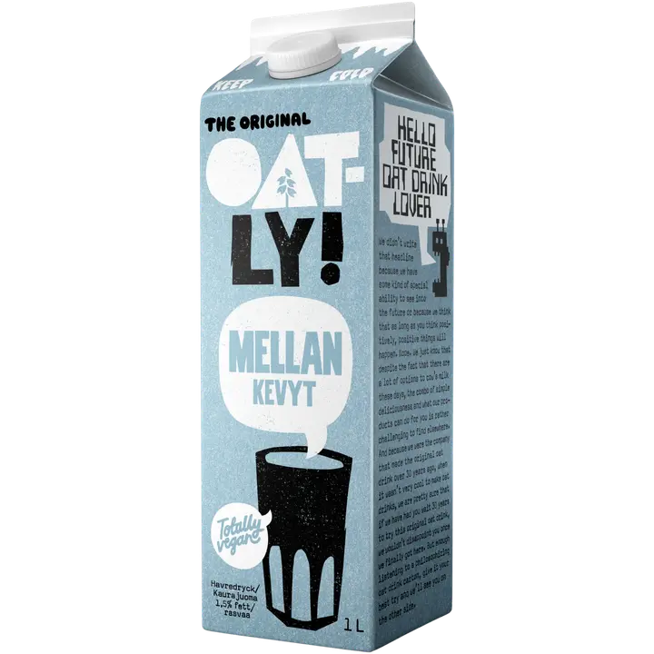 Oatly Kaurajuoma Kevyt Chilled 1L